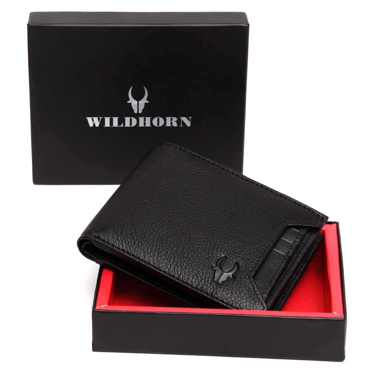 Wildhorn Men's Leather Wallet | Black - One Size
