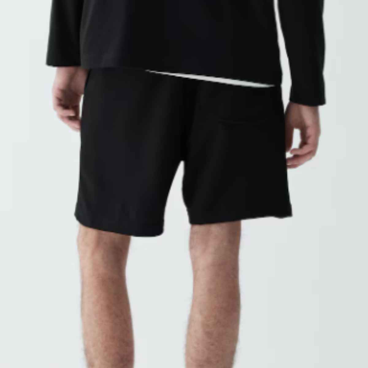 EQL Men's Pure Cotton Shorts | Jet Black - XXL