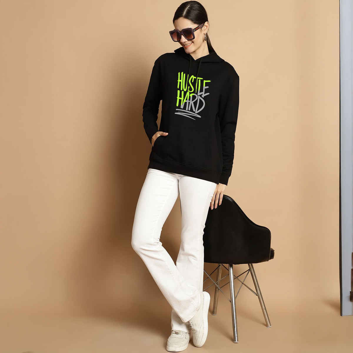 Smartees Women's Sweatshirt | SS 1387 | Black - L
