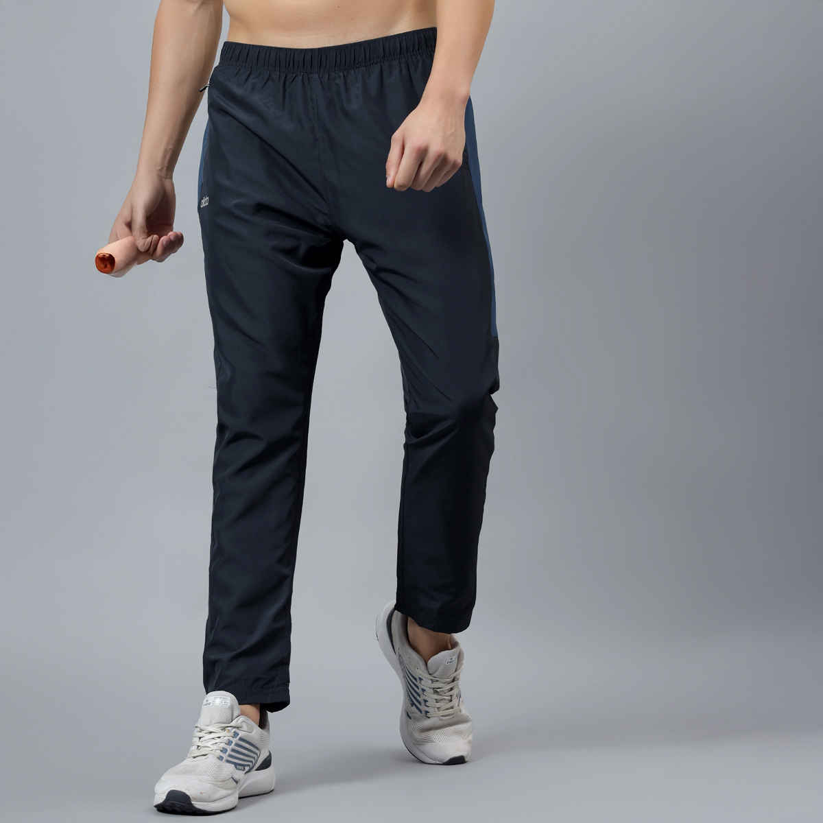 Dida Men's Track Pant Activewear Zipper Pocket Regular Fit | Navy - XL