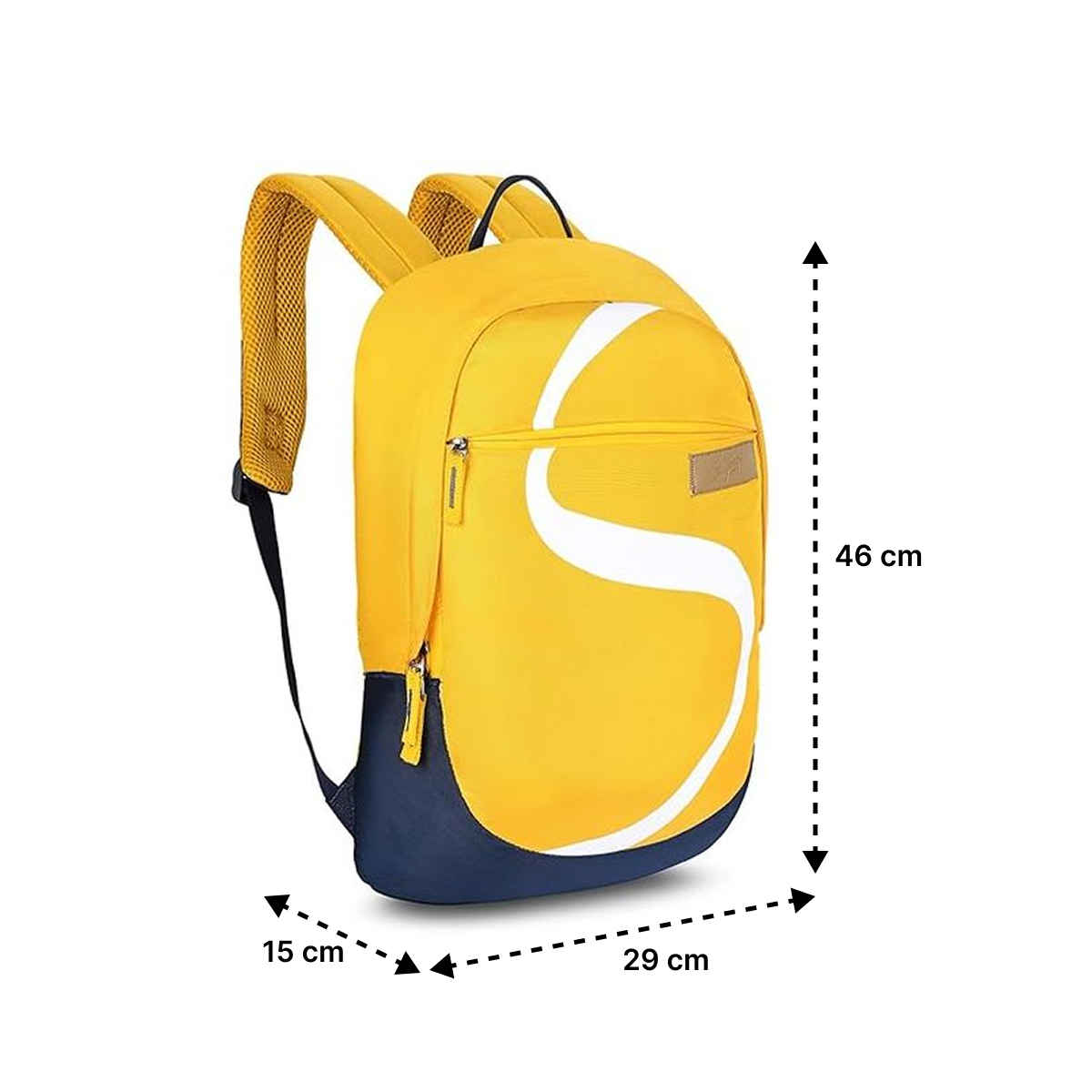 Skybags Unisex Polyester 17 L Backpack | Yellow