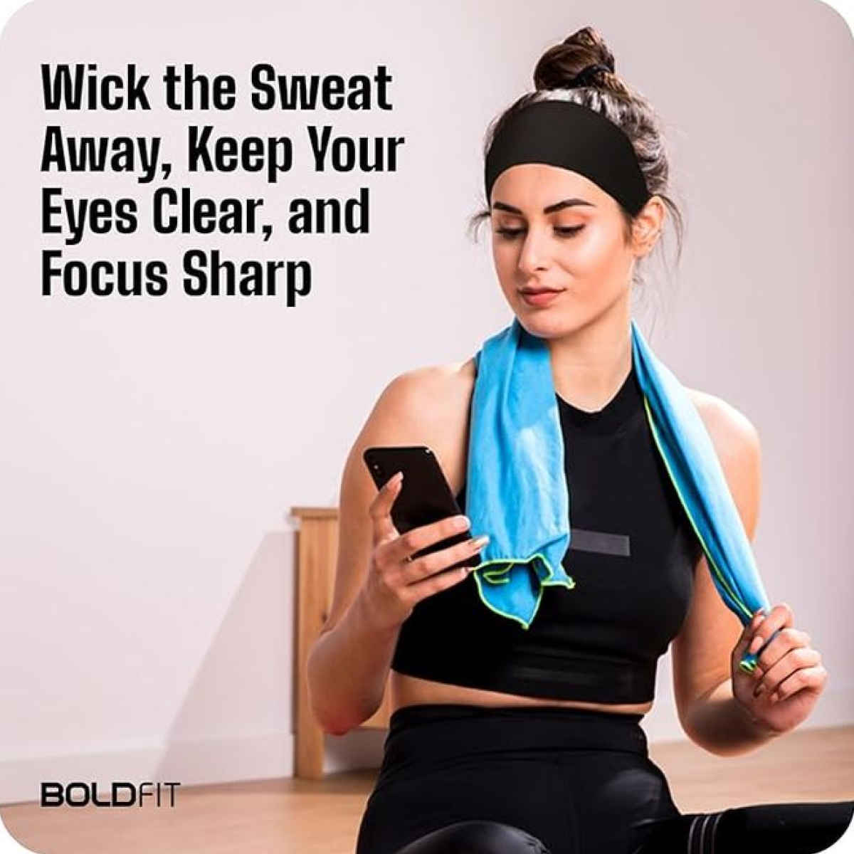 Boldfit Unisex Headband Strapless Sports Sweat Band for Gym