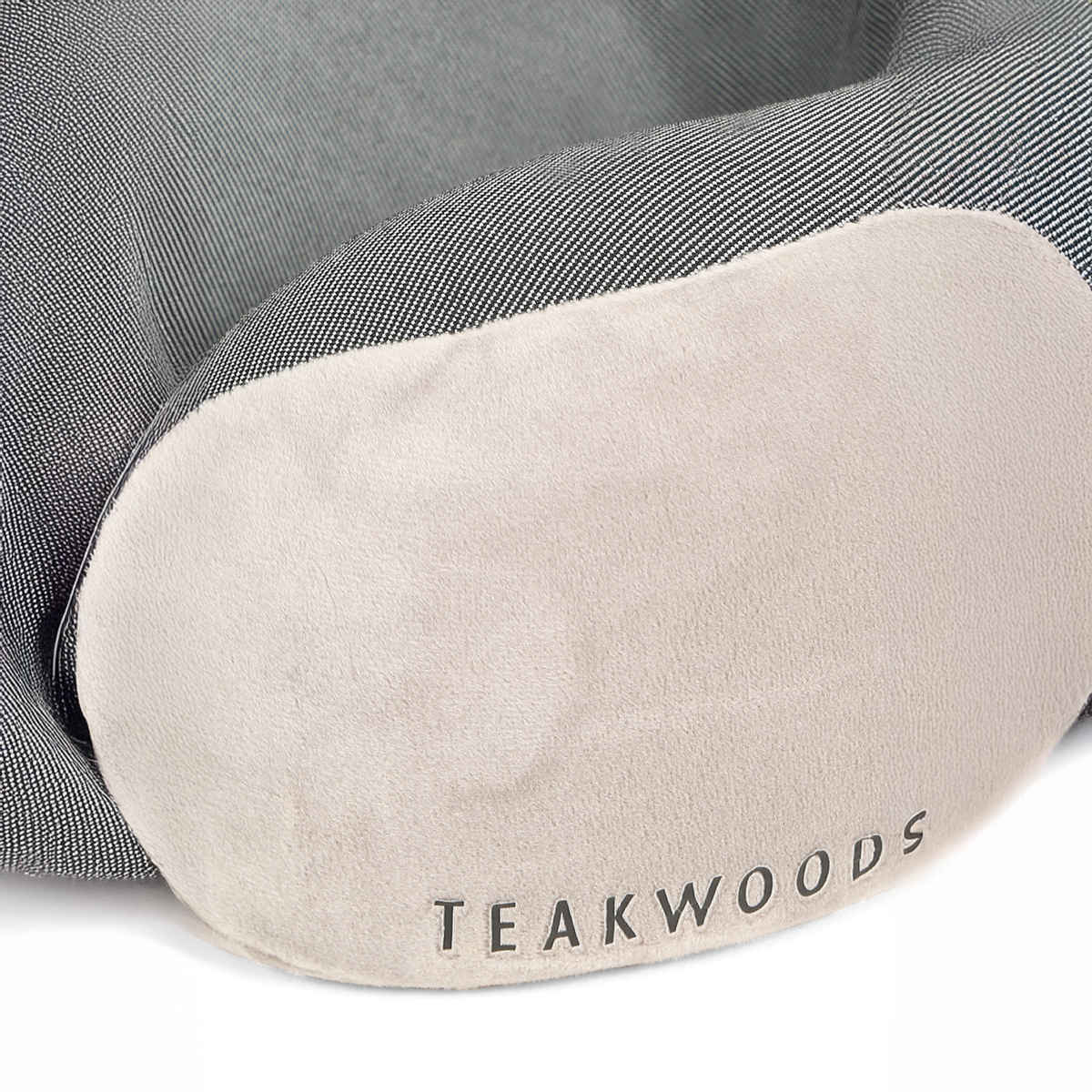 Teakwood Leathers Unisex Soft Foam U-Shaped Neck Pillow | Grey