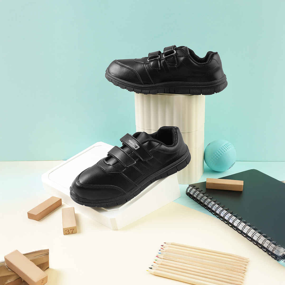 Liberty Force 10 Gola-Schv Black School Shoes For Boys (7.5-8 Years - 1 Uk)