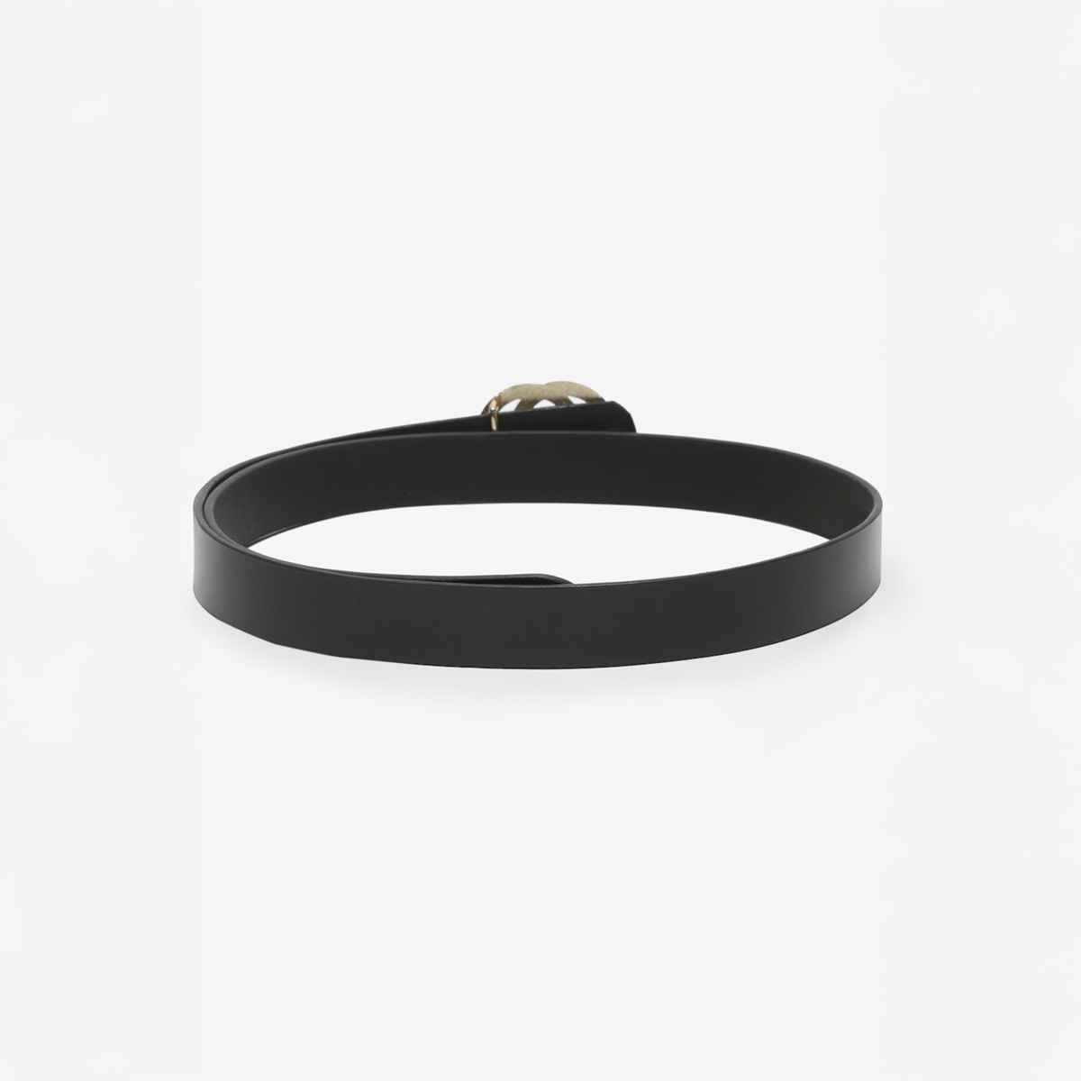 Teakwood Women's Solid Genuine Leather Belt | Black - One Size