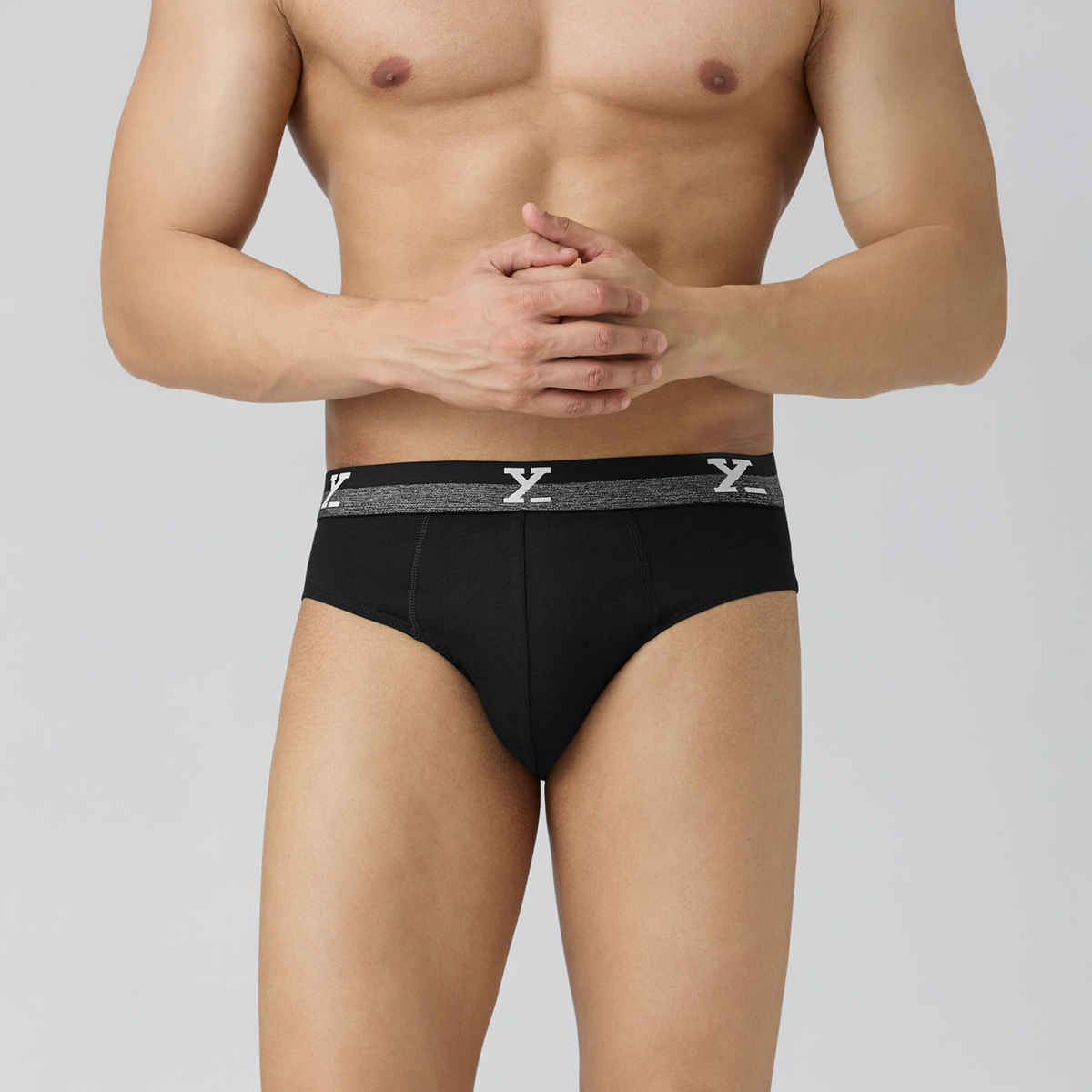 XYXX Men's Cotton Solid Briefs, Pack of 1, Jet Black| XL