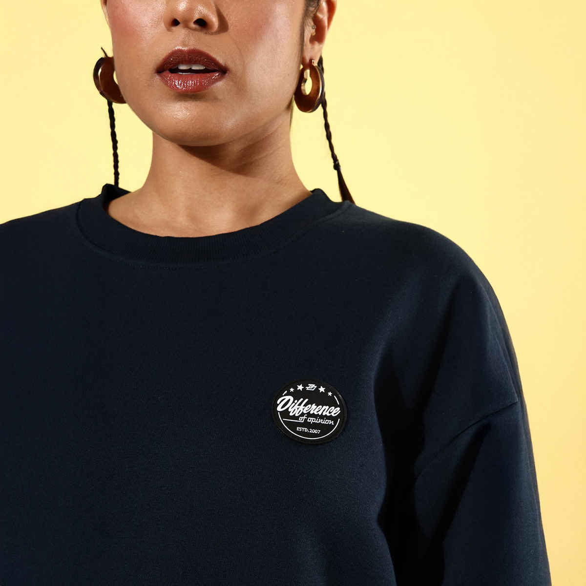Difference Of Opinion Women's Sweatshirt | Dowswt031 | Navy - S
