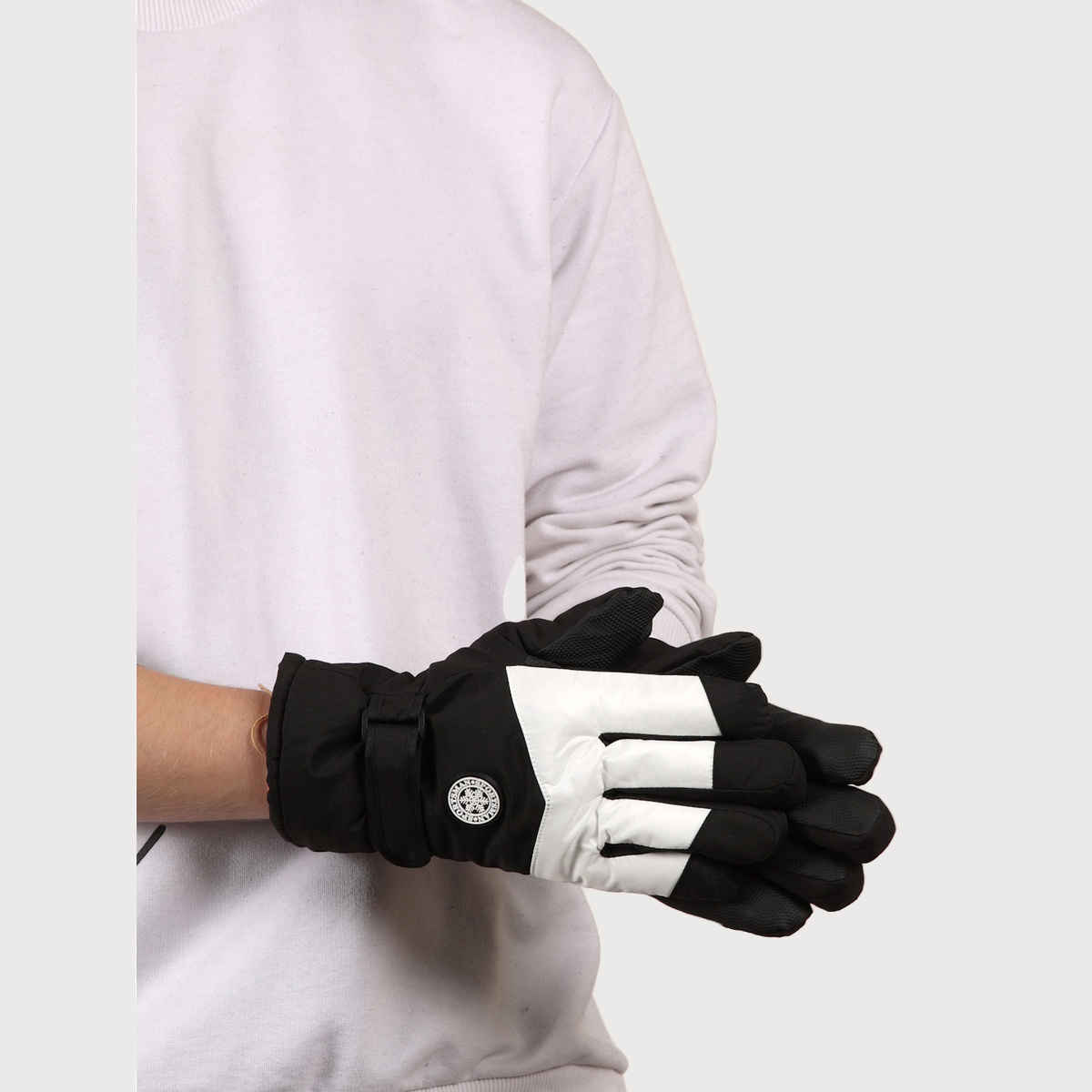 Calvadoss Men's Self Design Gloves | Mgl-401 | Black