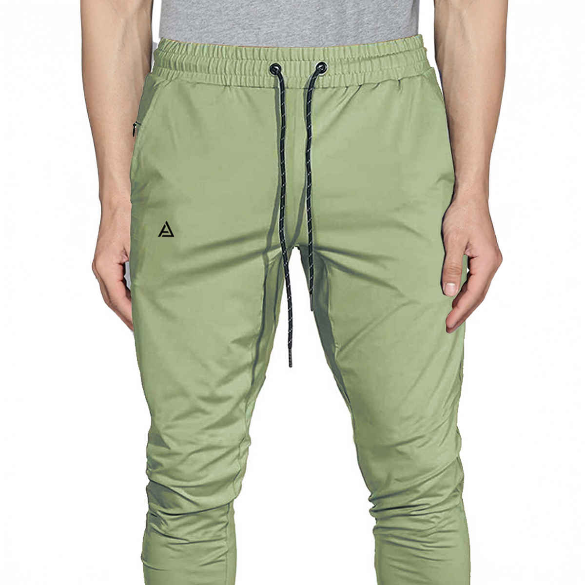 Avolt Men's Solid Regular Fit Track Pant | Light Green - 2XL