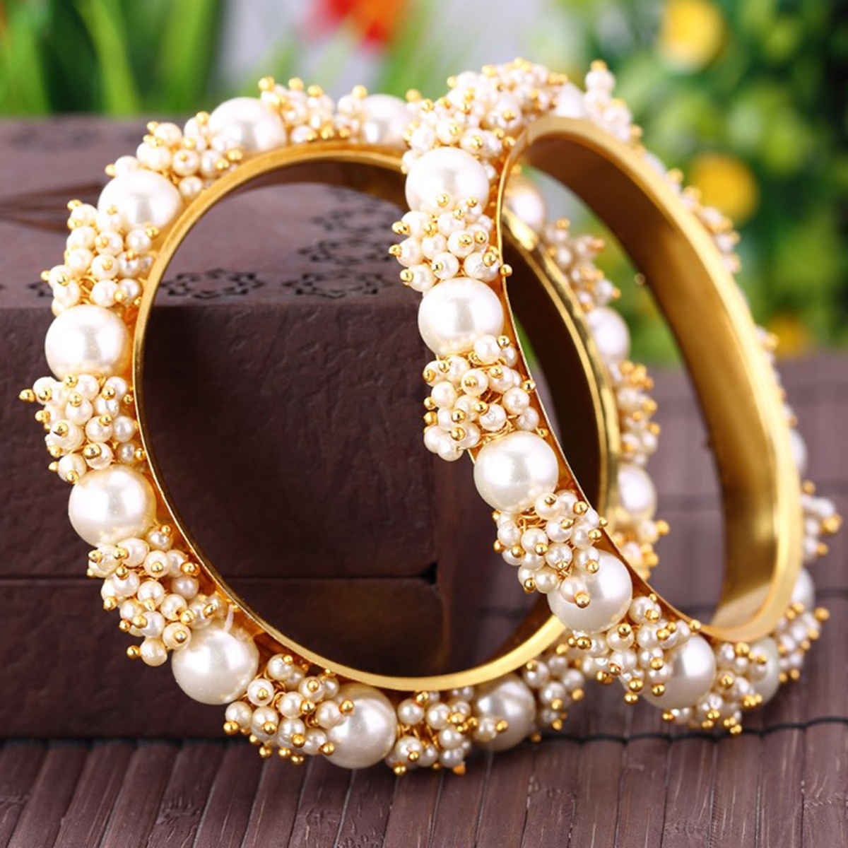 Sukkhi Ravishing Gold Plated Pear Bangle Set for Women - 2.6