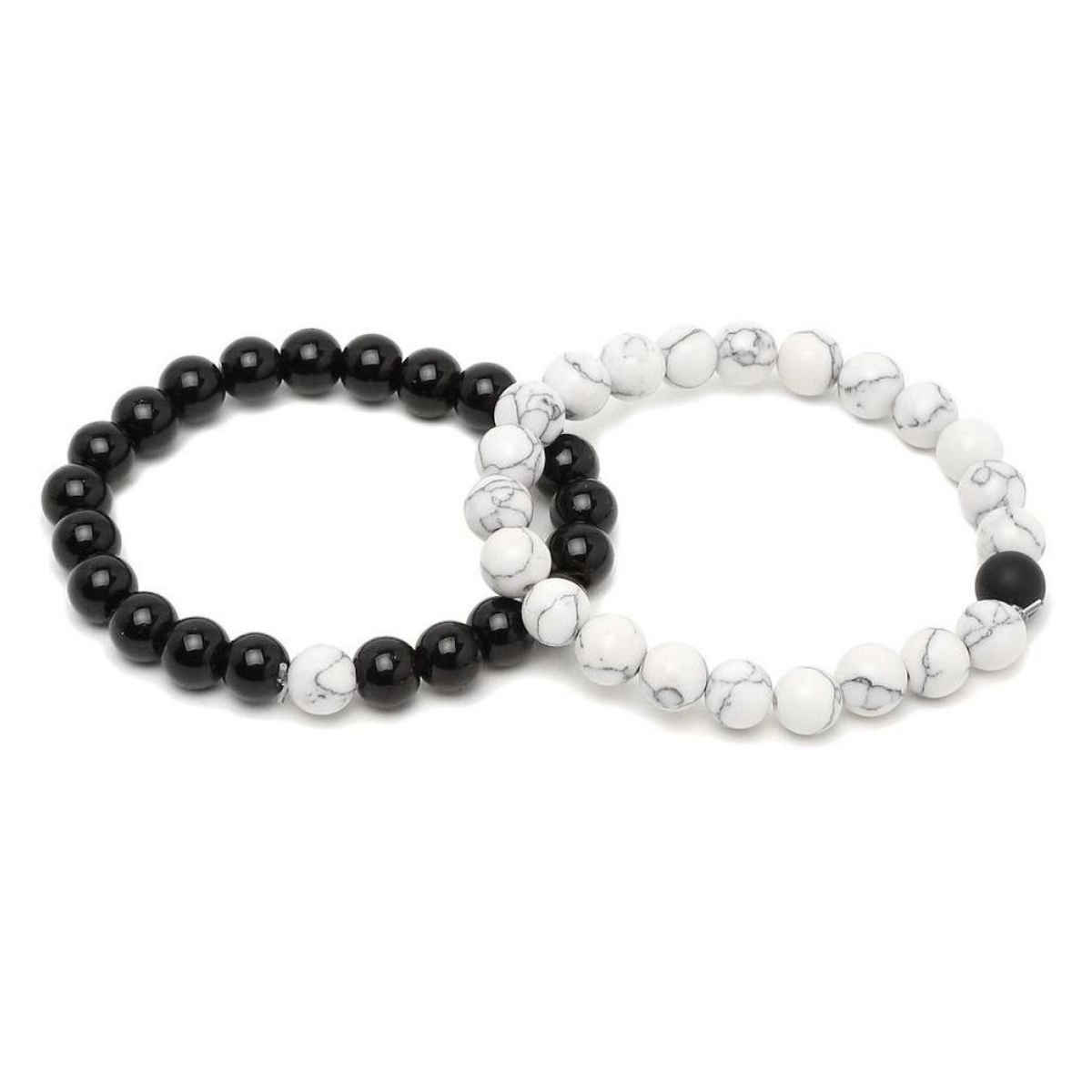 YouBella Multicolour Natural Stones Stylish Couple Love Bracelet For Unisex