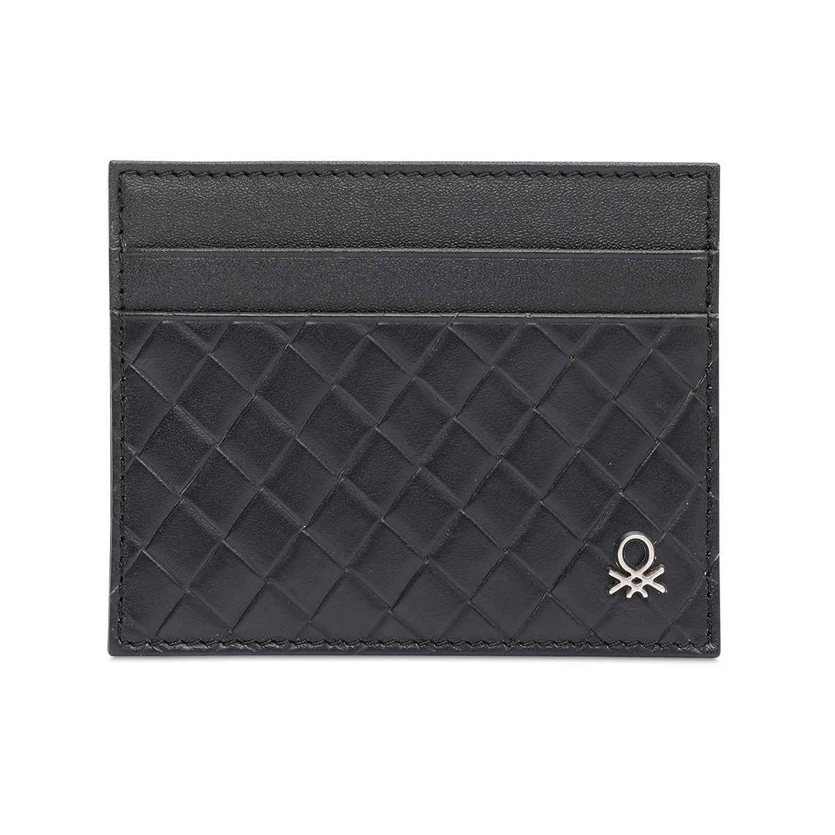 United Colors Of Benetton Men's Genuine Leather Wallets | Black