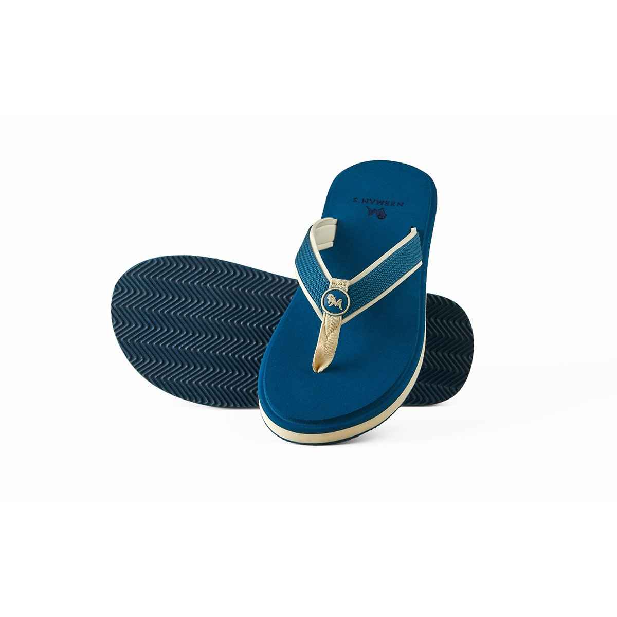 Neeman's Eco Fluffy Men's Rubber Flip Flops - UK 9 | Ultra Soft