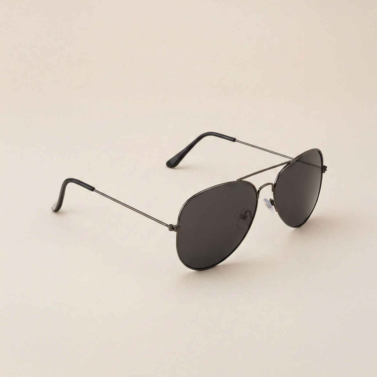NuVew Unisex Aviator Sunglasses | Gun | Large