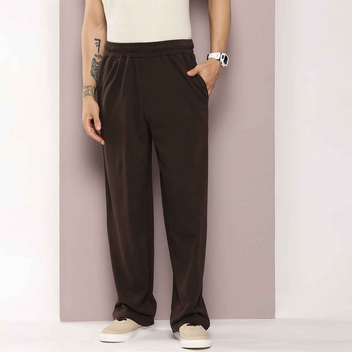 Dillinger Men's Track Pants | DLKOR002CHO | Chocolate Brown - S