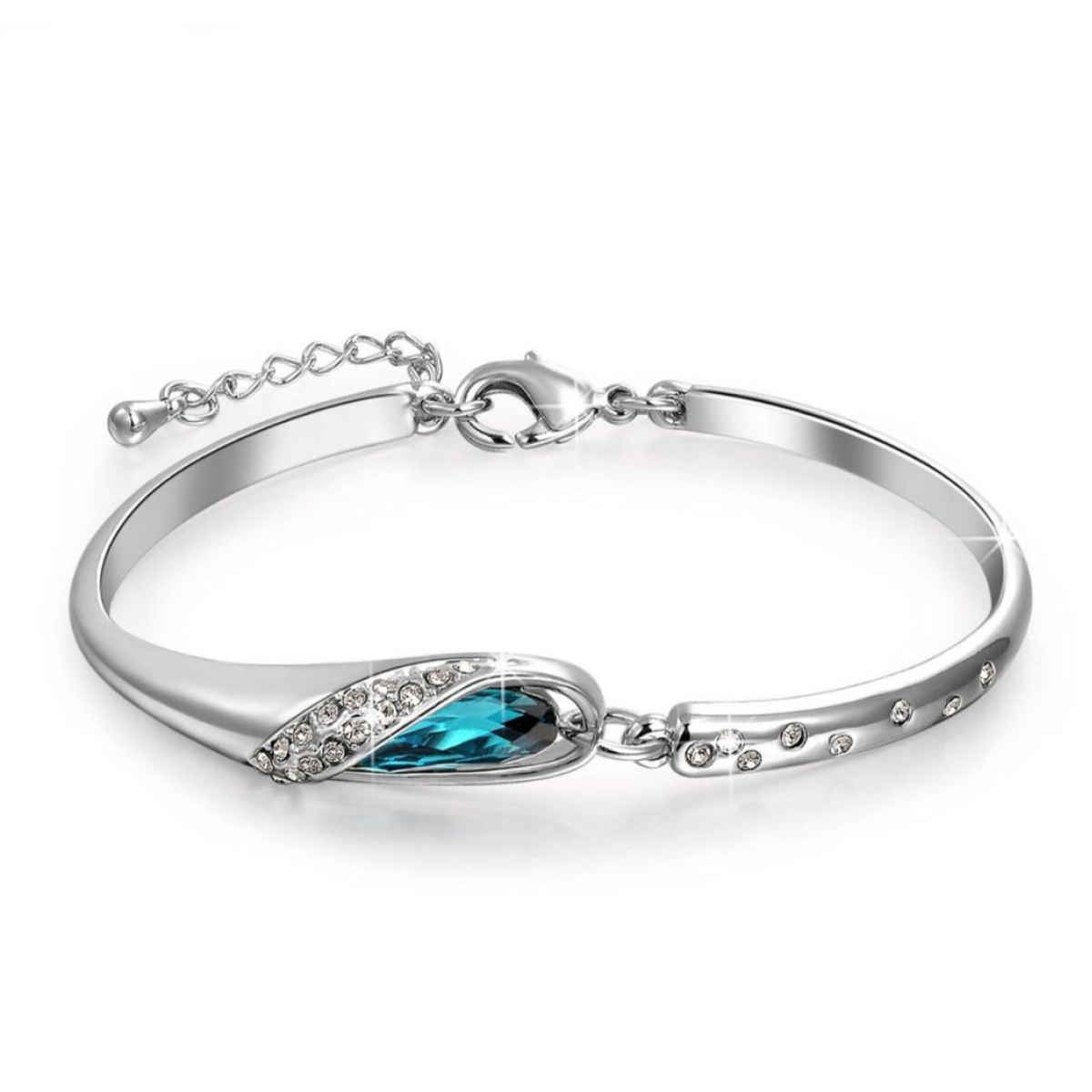 YouBella Fancy Party Wear Jewellery Silver Plated Charm Bracelet for Women (YBCRS - BRACELET - 92003B)