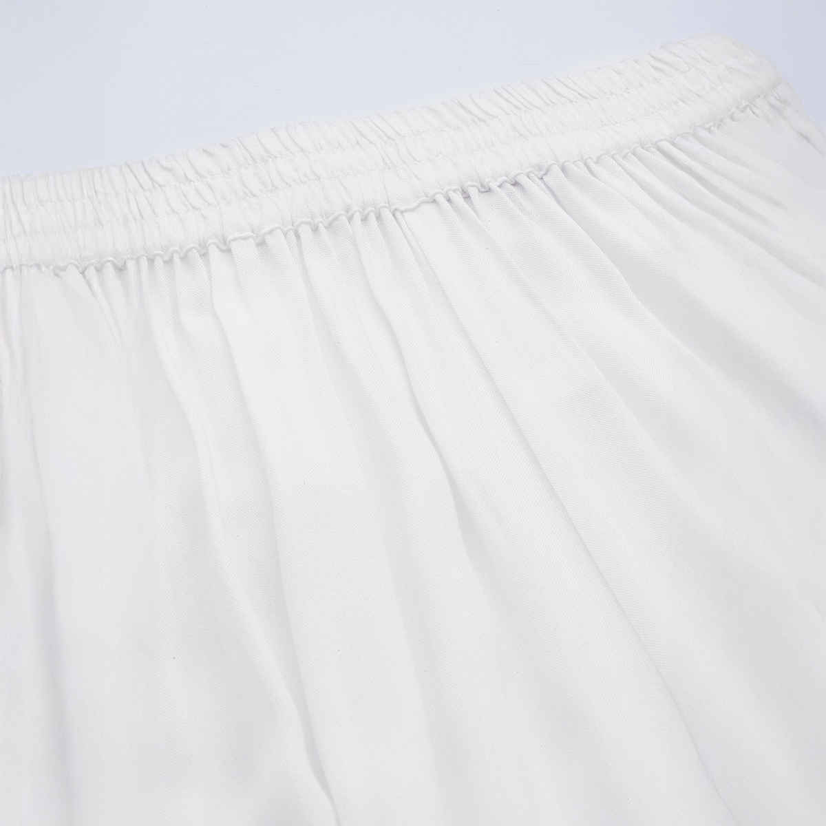 Libas Women White Soild Palazzos - Pl1452S