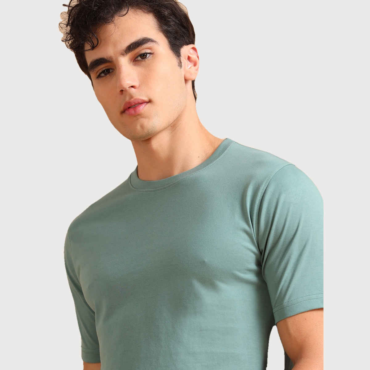 Bushirt Men's Solid T-shirt | Russian Green - S