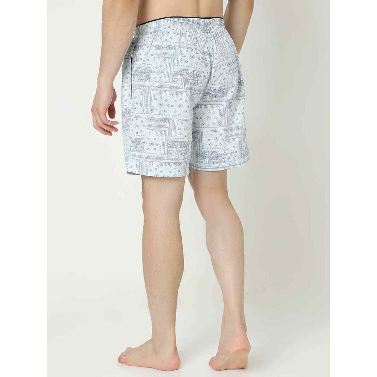 Underjeans by Spykar Men's Cotton Boxer Short | White - XL