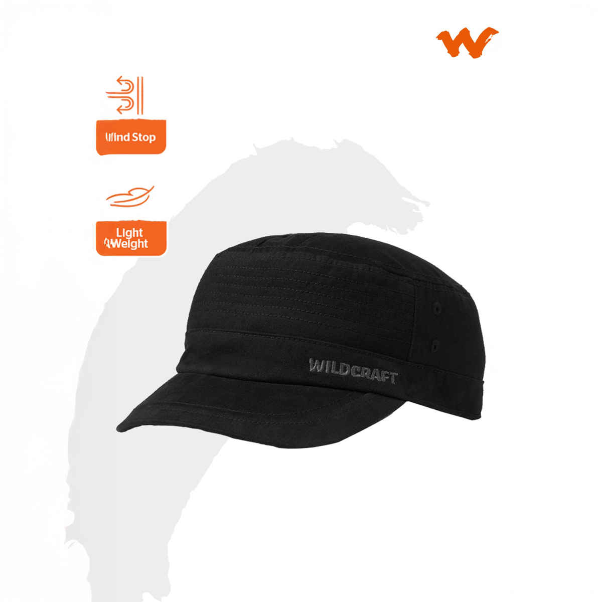Wildcraft Unisex Cotton Cap | Black - One Size