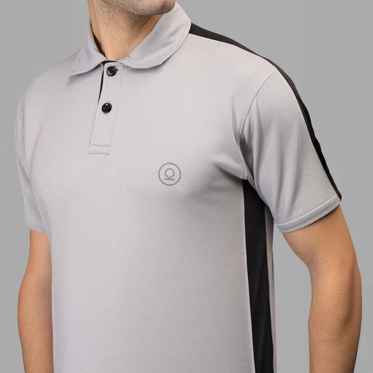 Chkokko Men's Polo Neck Regular Dry Fit Half Sleeves Gym T-shirt | Sand - S