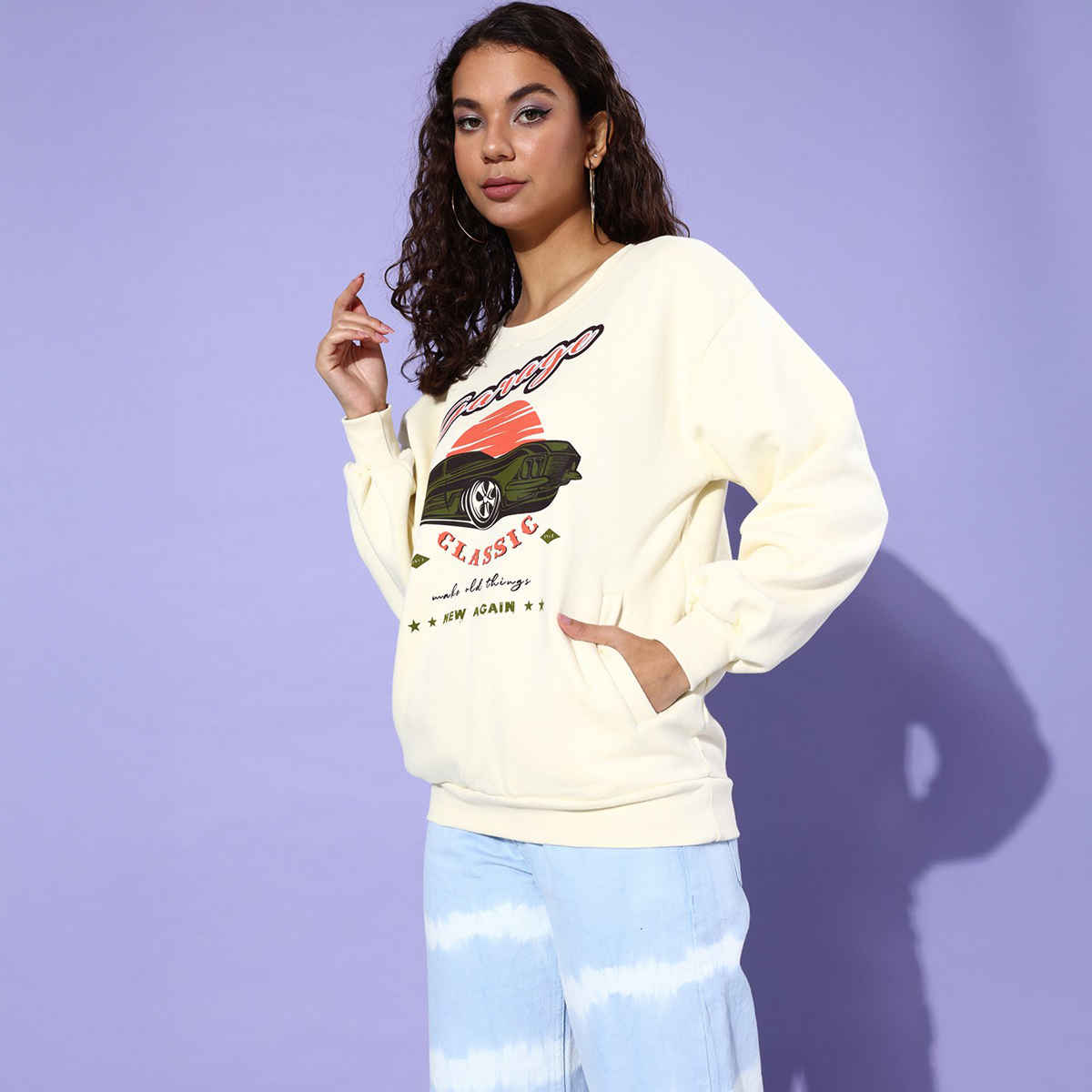 Dillinger Women's Sweatshirt | Dlwmnswt048W | White - S