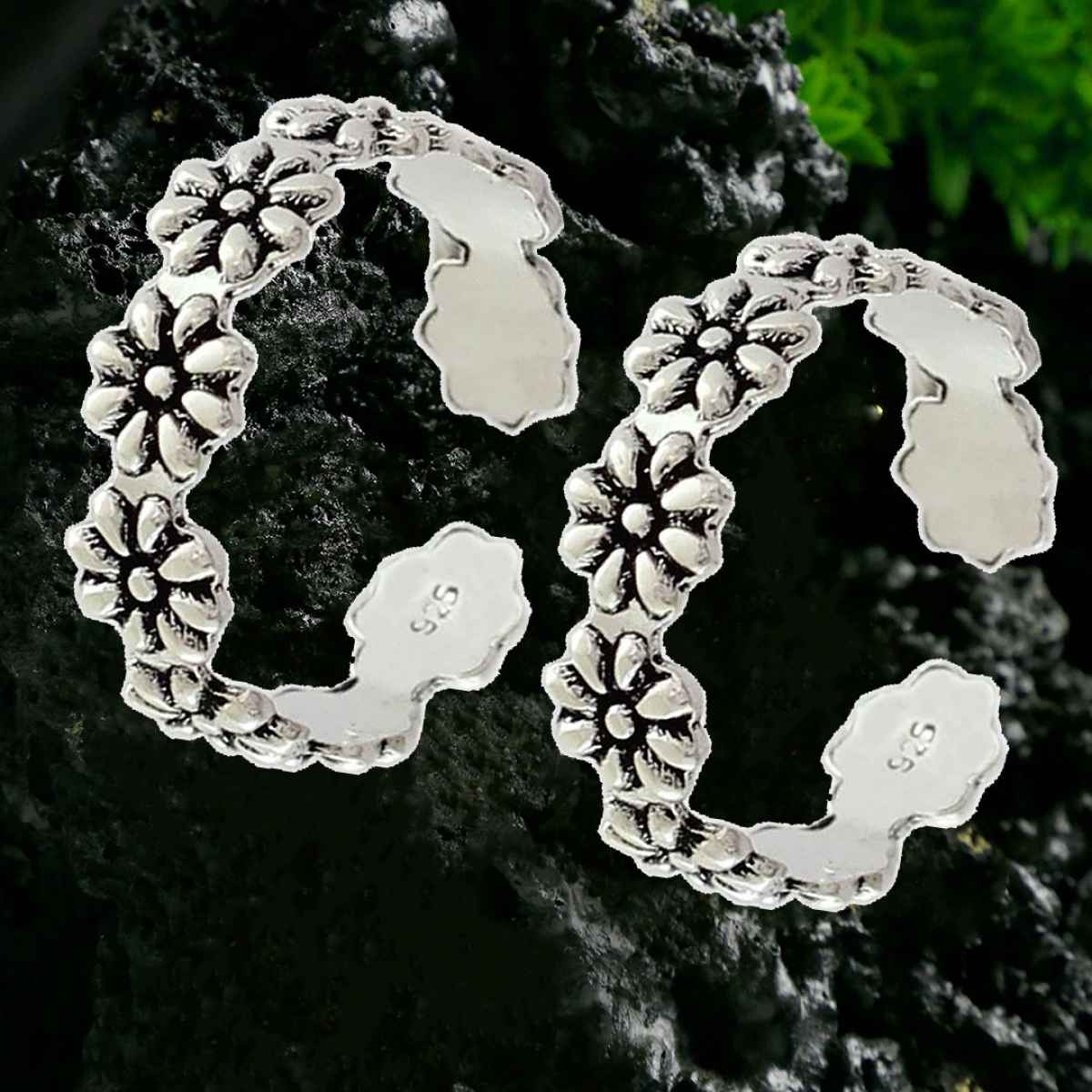 Youbella 925 Sterling Silver Toe Ring For Women(Ybtr - 02 - Fof)