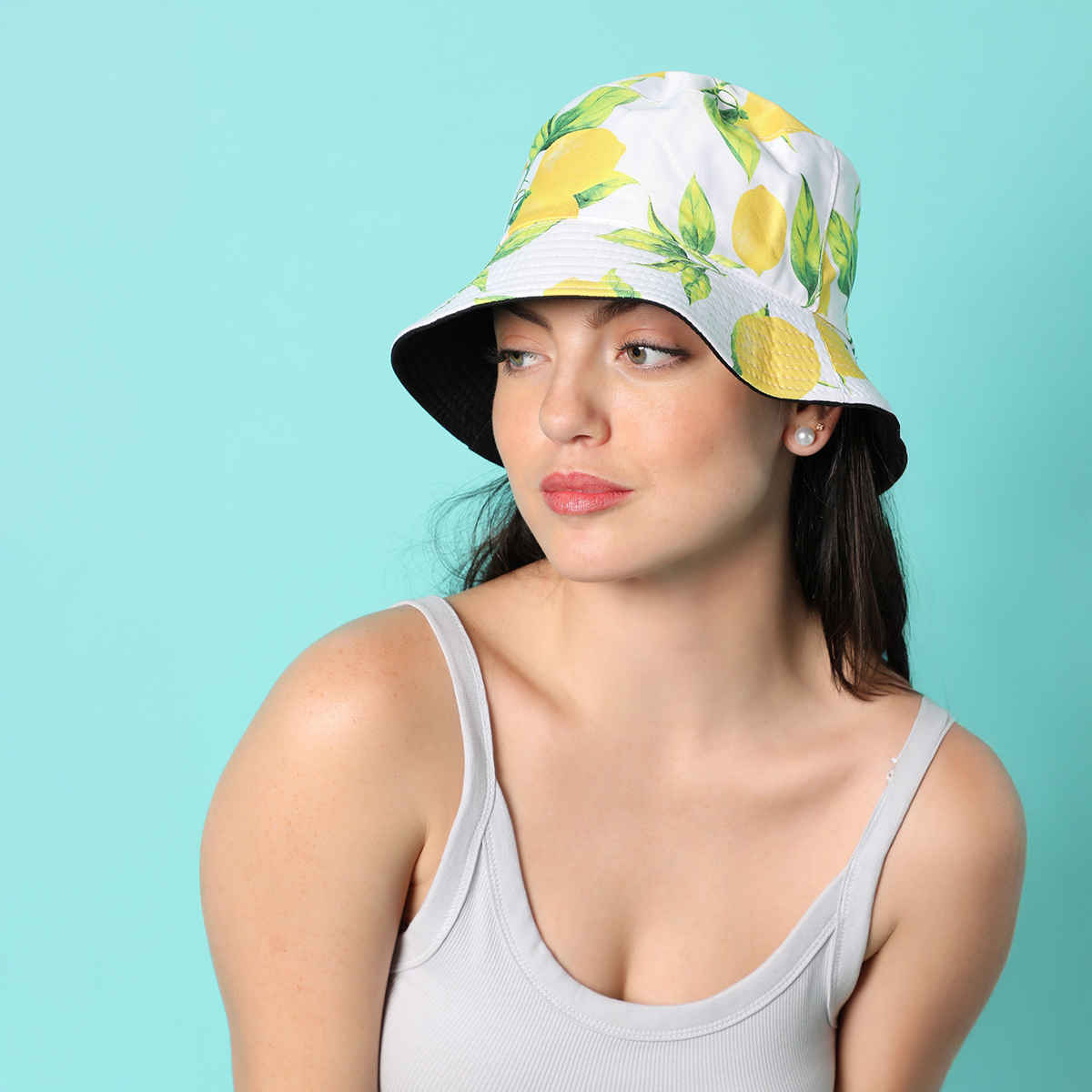 Haute Sauce Women's Floral Polyester Bucket Hat | Multicolour - One Size