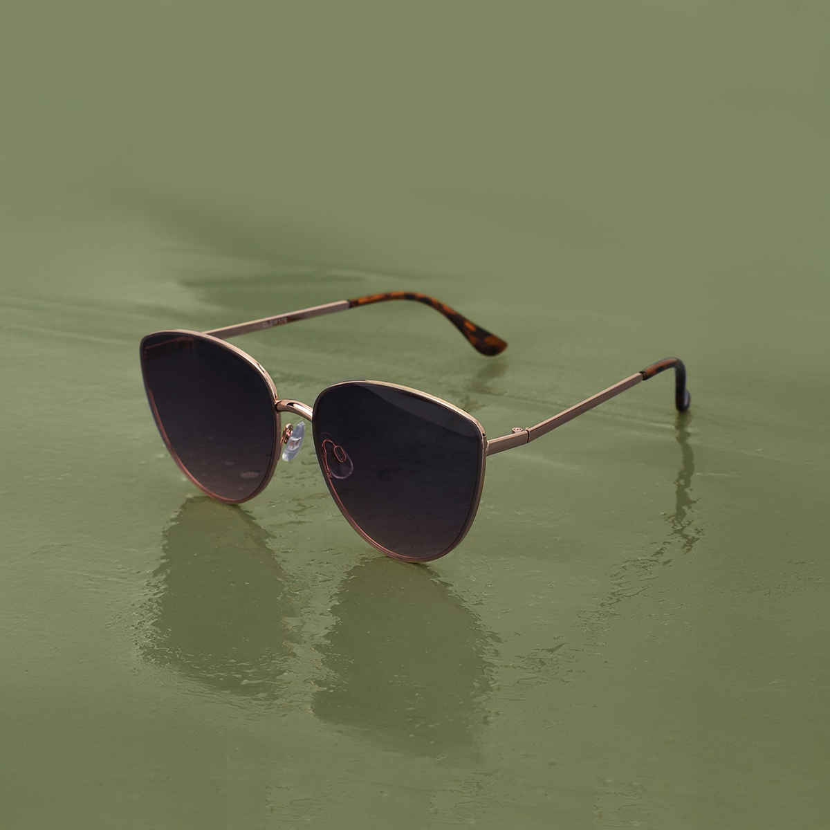 Carlton London Women's Cateye Sunglasses with UV Protected Lens | CLSW176 0xc003af0928 | Rose gold