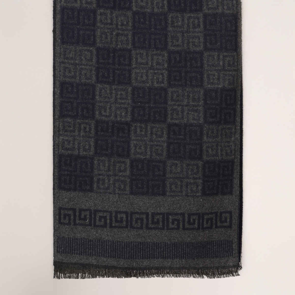 Calvadoss Men's Geometrical Muffler | Muf1605 | Navy and Grey