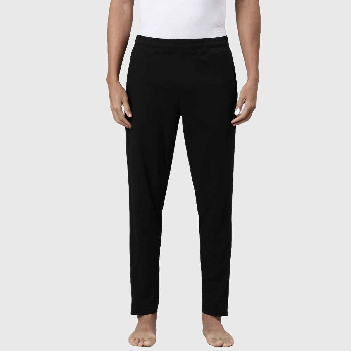 Pepe Jeans Mens Black Slim Fit Track pant - Pack of 1 (L) Comfort Fit, Soft Fabric, Breathable