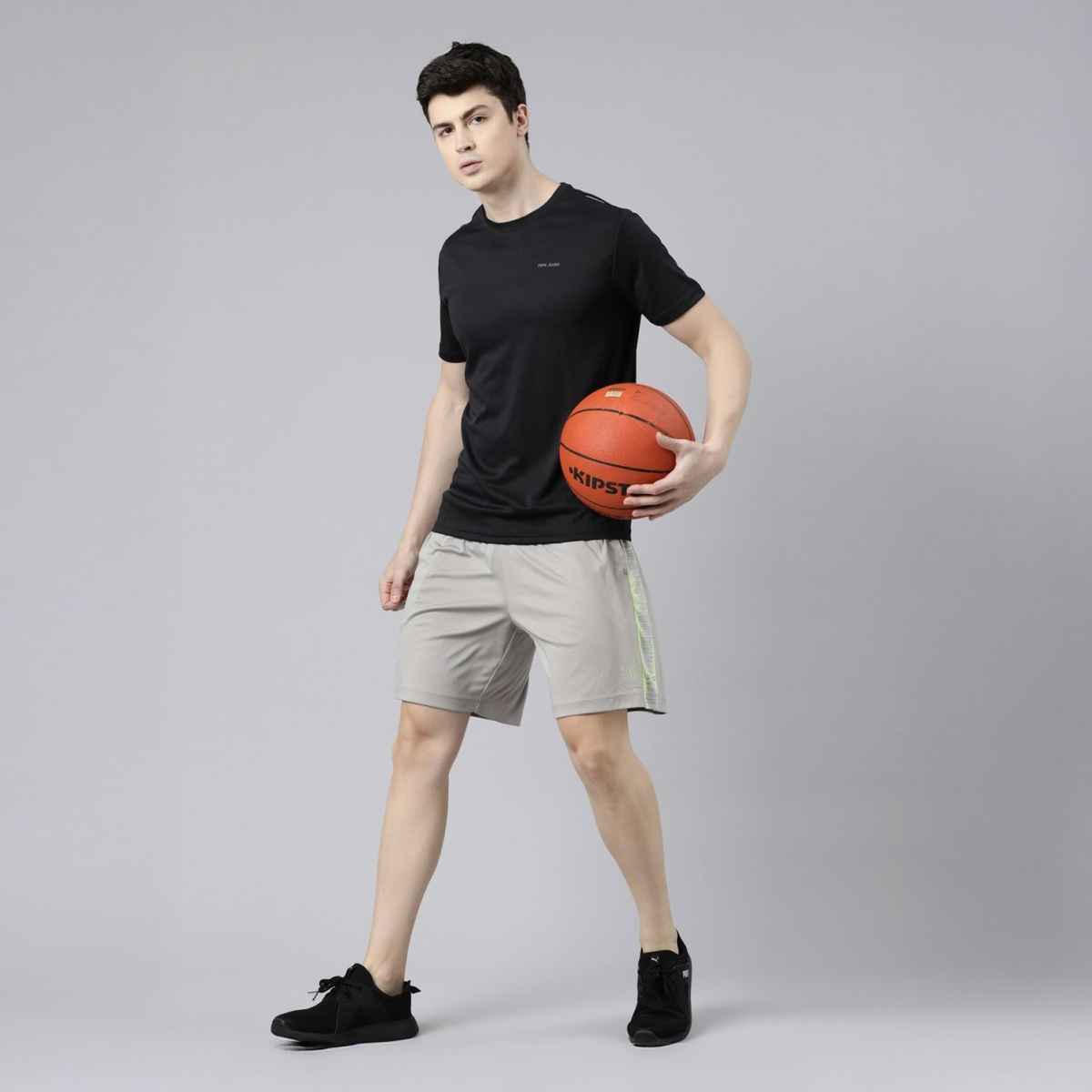 Pepe Jeans Mens Black Dry Fit T-Shirt - Pack of 1 (M) Comfort Fit, Soft Fabric, Breathable