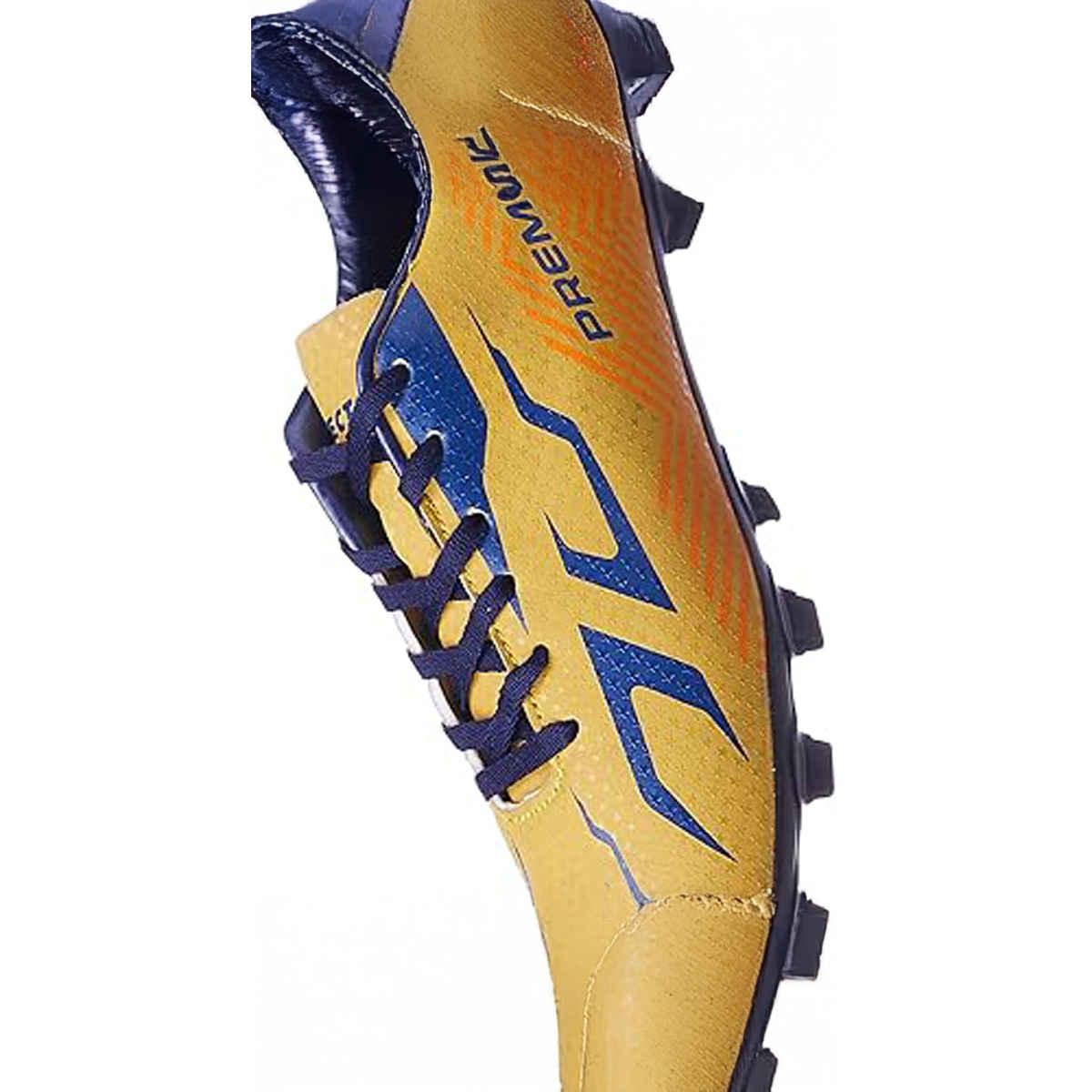 Vector X Premier Football Studs Football Shoes For Men (10, Yellow-Blue)