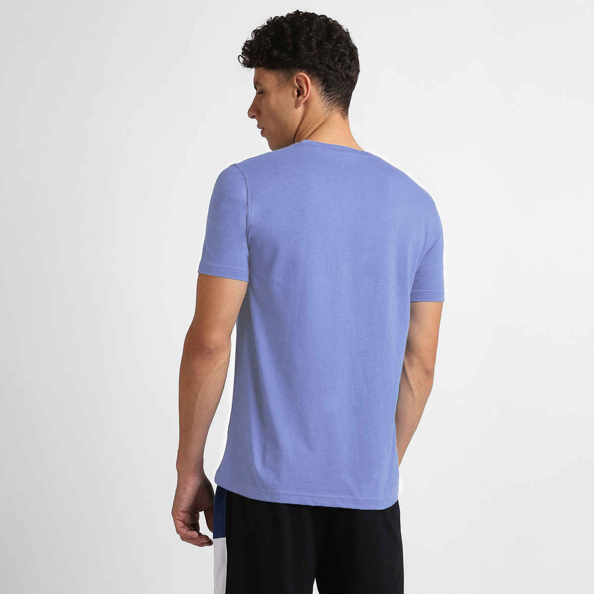 Nobero Men's Plain Classic Fit T-shirt | Periwinkle - XXL