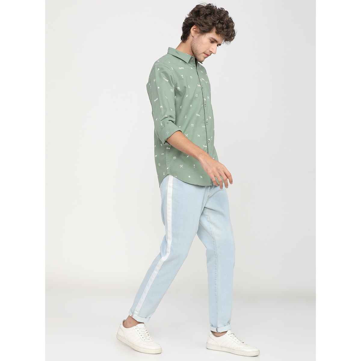 Ketch Men Slim Fit Printed Casual Shirt | Multicolor | S