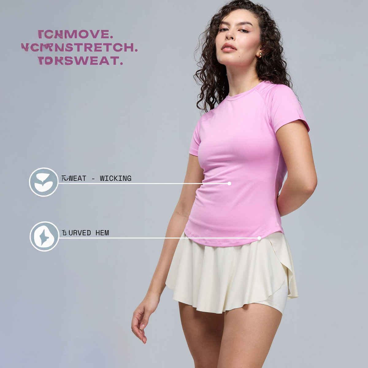 Cava Women's Training Tee | Pink - L