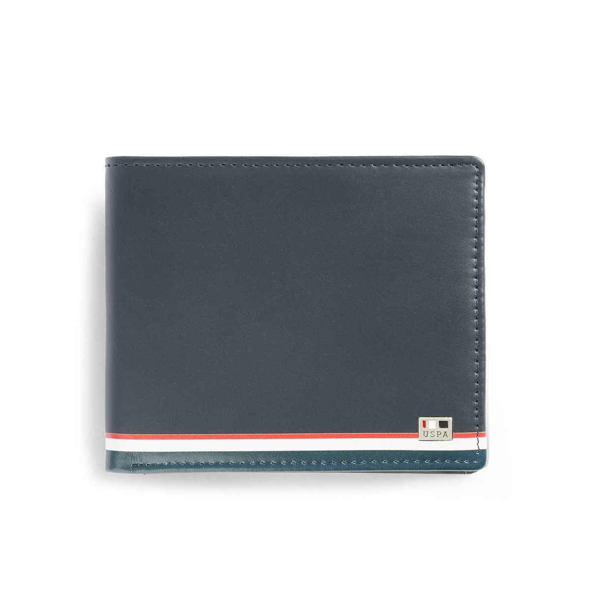 U.S. Polo Assn. Bi-Fold Taping Solid Wallet | Blue | One Size