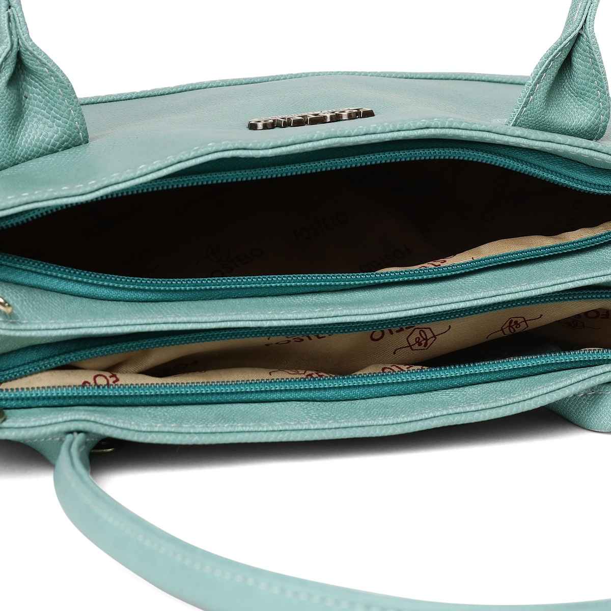 Fostelo Women's Leather Feathers Handbags Shoulder Hobo Bag Ladies Purse | Light Grey | Medium