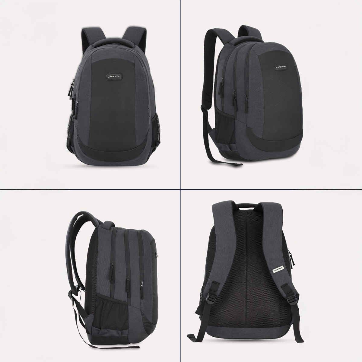 Lavie Sport Pinnacle 34L Laptop Backpack For Men & Women | College Bag For Boys & Girls (Black)
