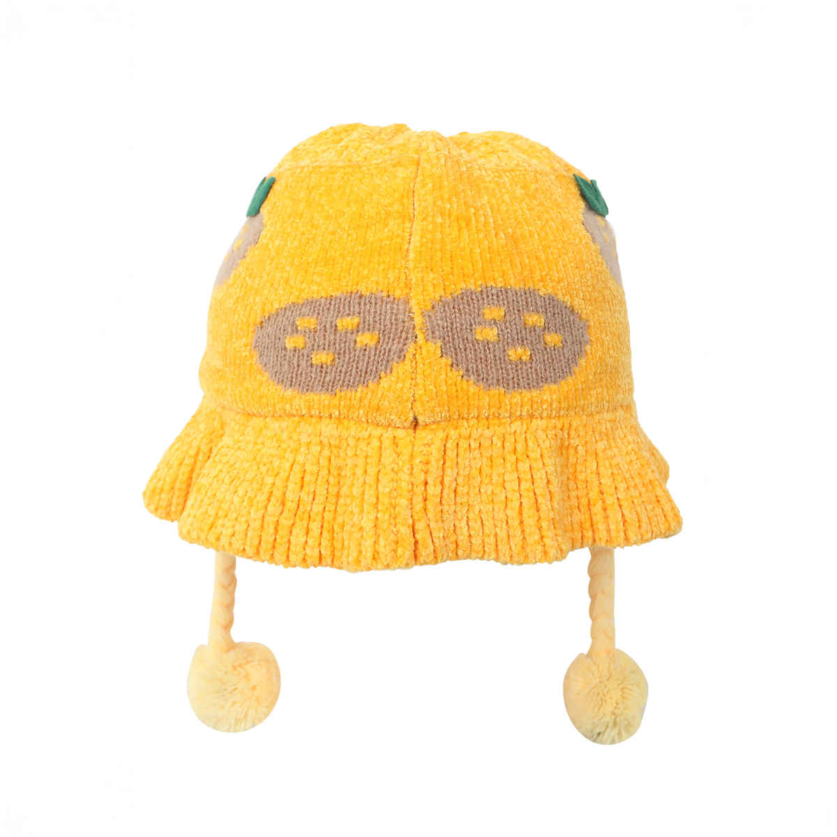 Fabseasons Unisex Faux Fur Bucket Hat | Yellow | 2 - 5 years