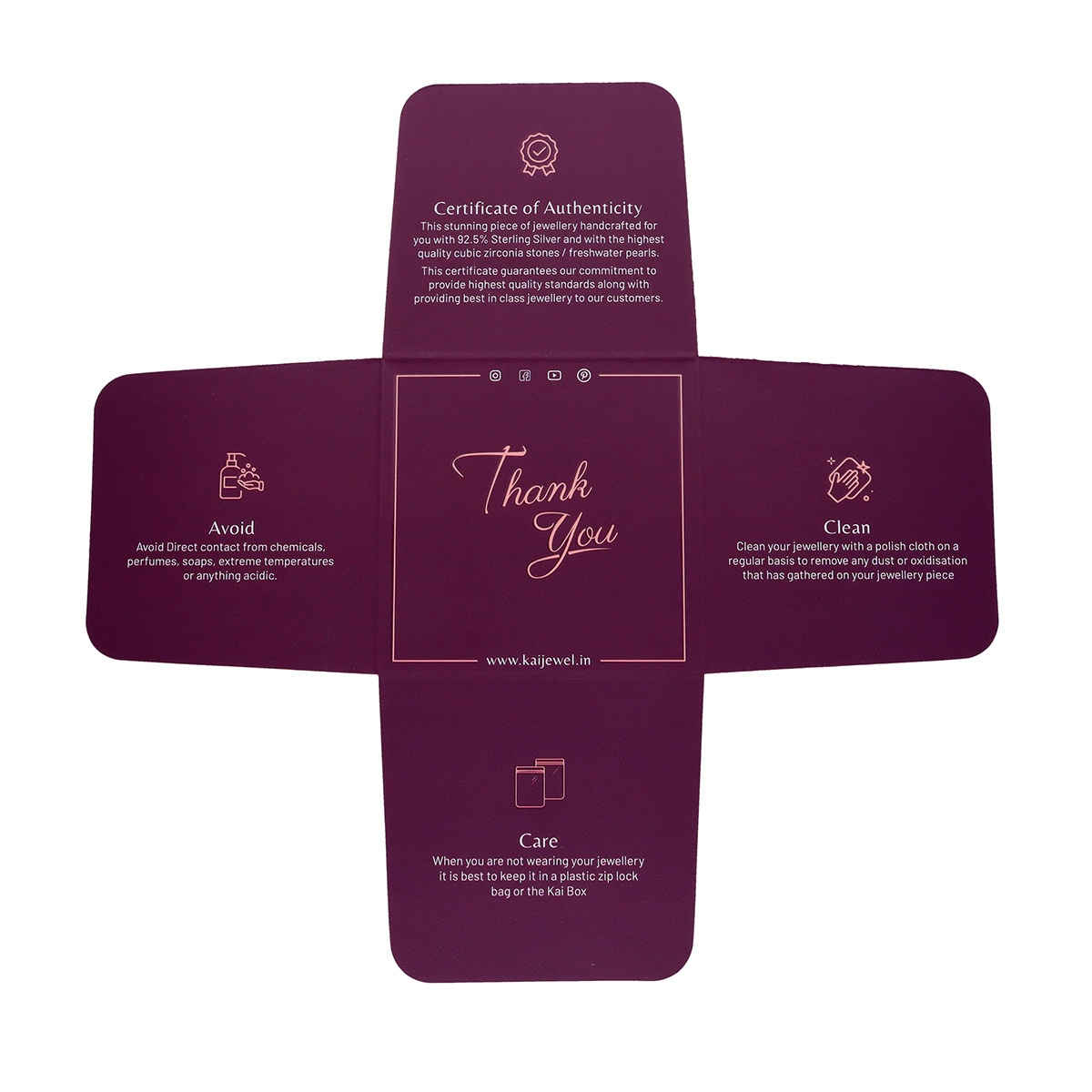 Kai Jewel Silver Classic Solitaire Stud Earrings