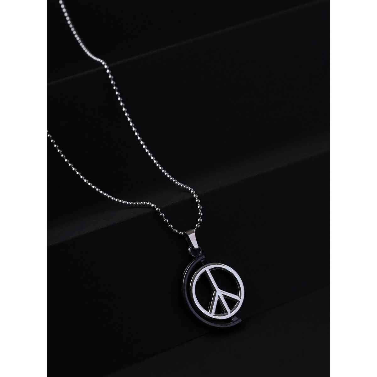 Priyaasi Men's Silver Stainless Steel Pendant Chain (Bd-Ch-10115)