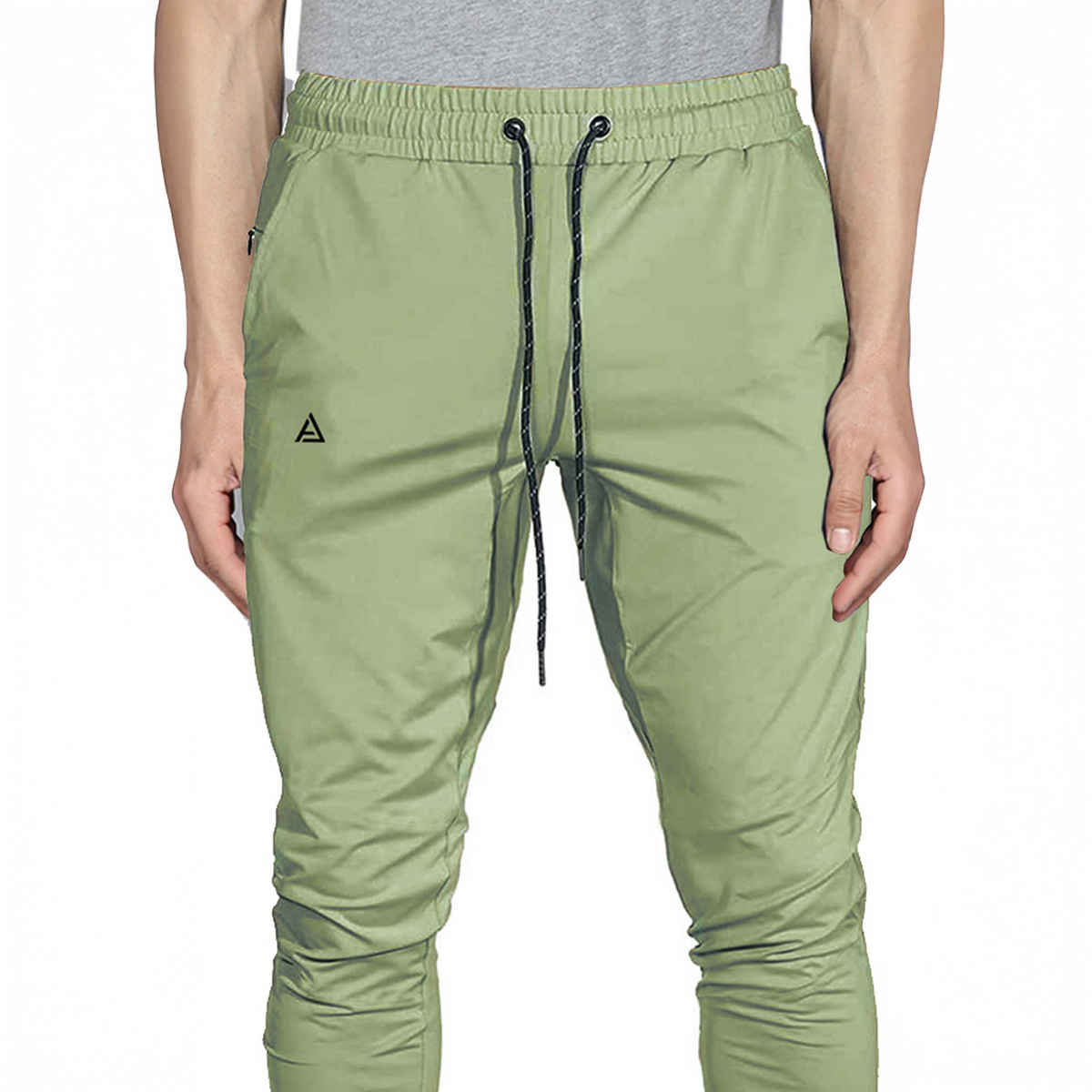 Avolt Men's Solid Regular Fit Track Pant | Light Green - XL