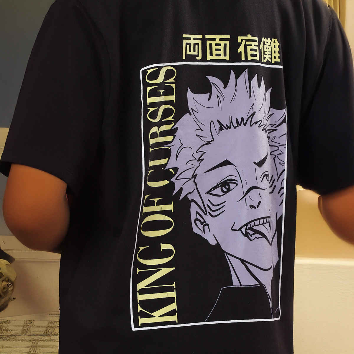 Rigo Women Terry Oversized Printed T-shirt | Black - L