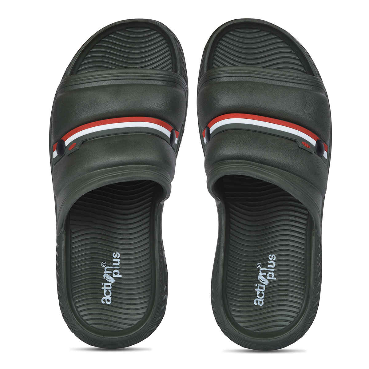 Action Sliders For Men | Ontm-44 Olive - UK-7