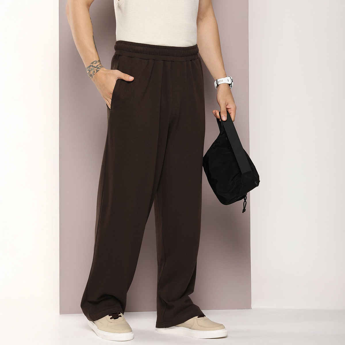 Dillinger Men's Track Pants | DLKOR002CHO | Chocolate Brown - XL