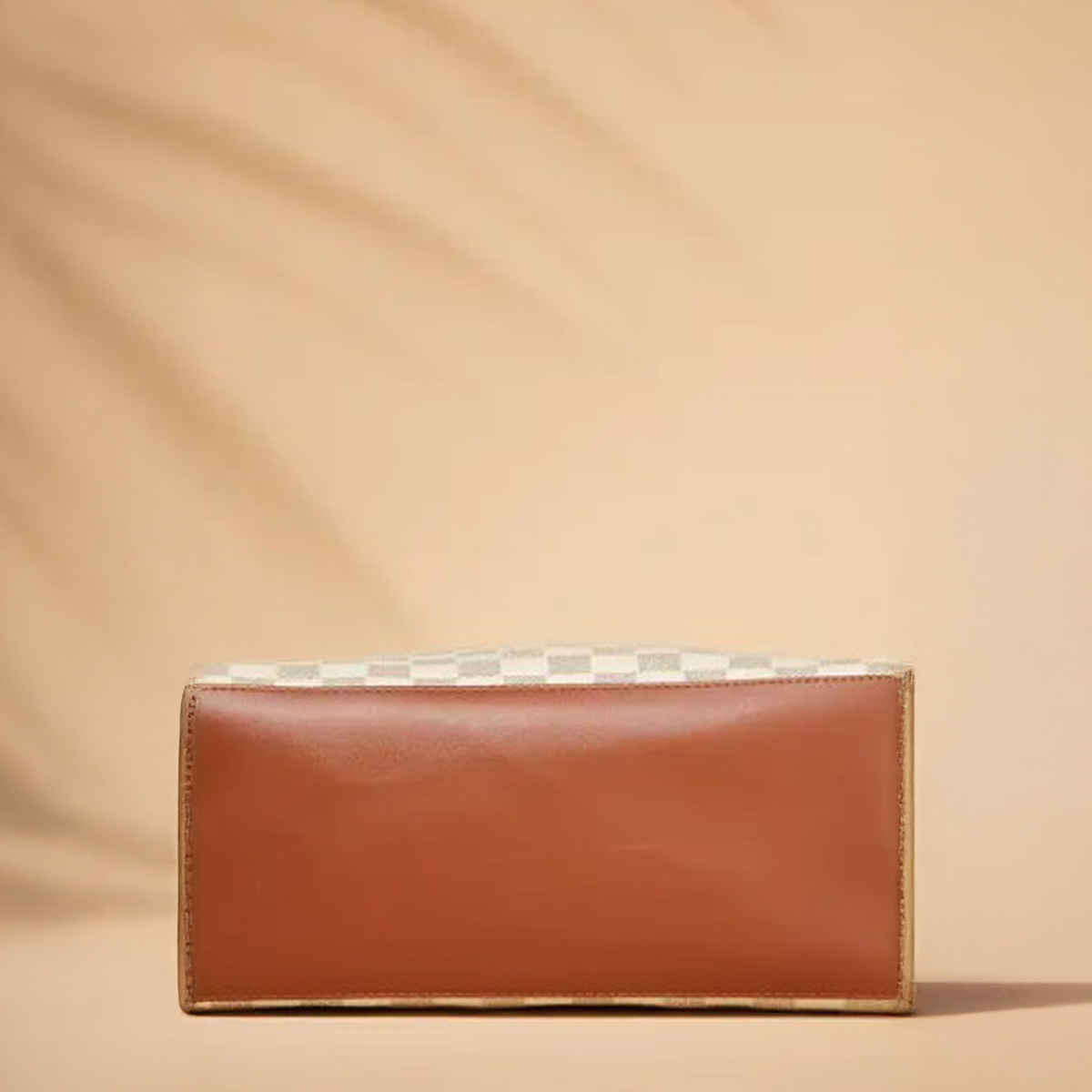 FARGO Vegan Leather Labubu Keychain Tote Bag | Beige