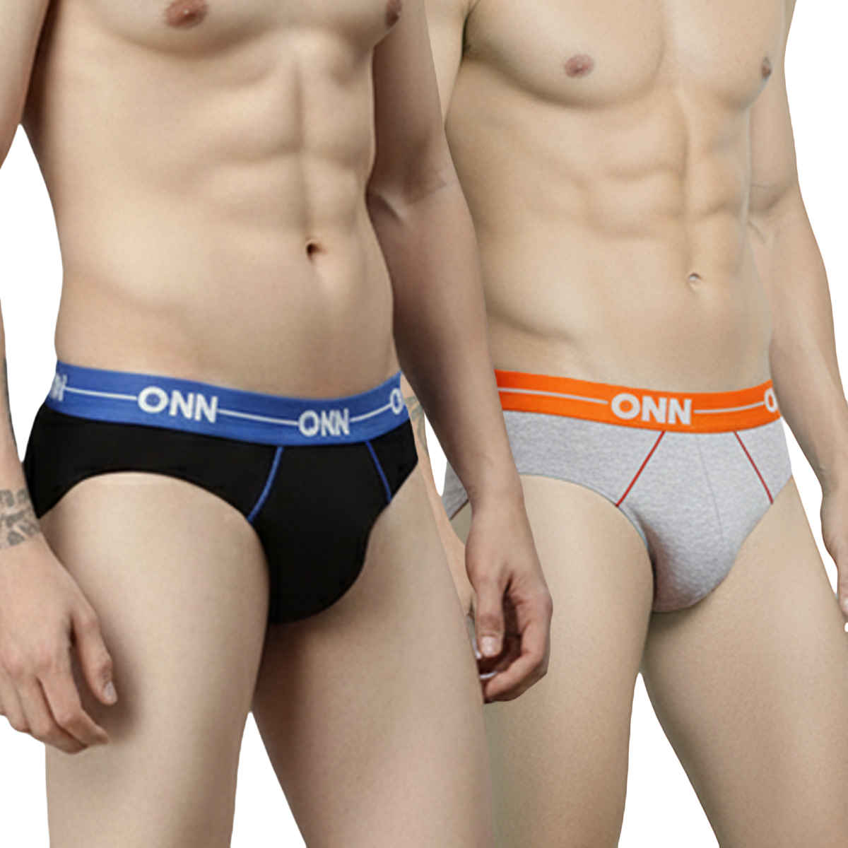 ONN Men's Luxury Brief | Premium Comfort & Stylish Fit | Assorted - L