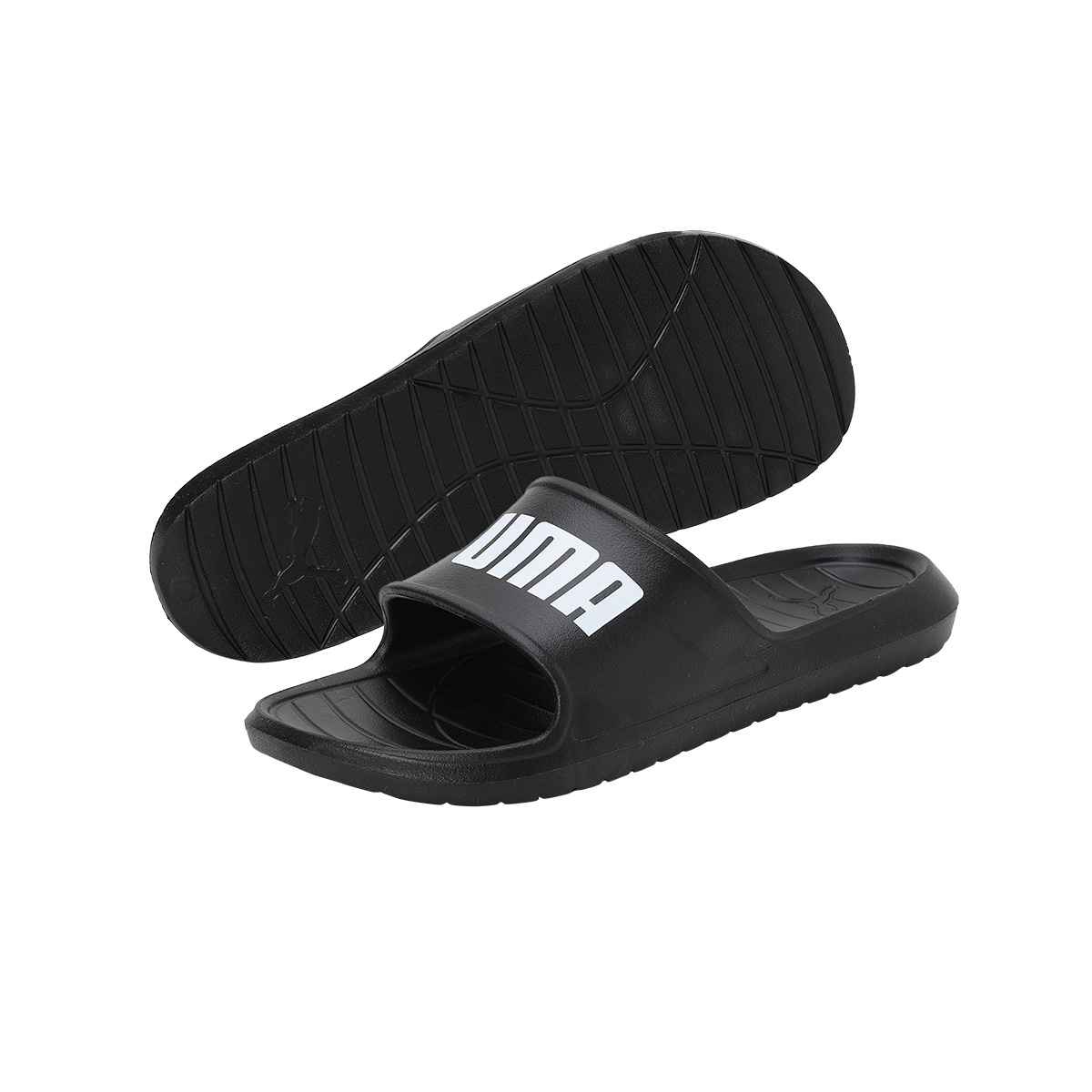 Puma Men's Divecat V2 Lite Unisex Slides | Black UK-Ind - 8