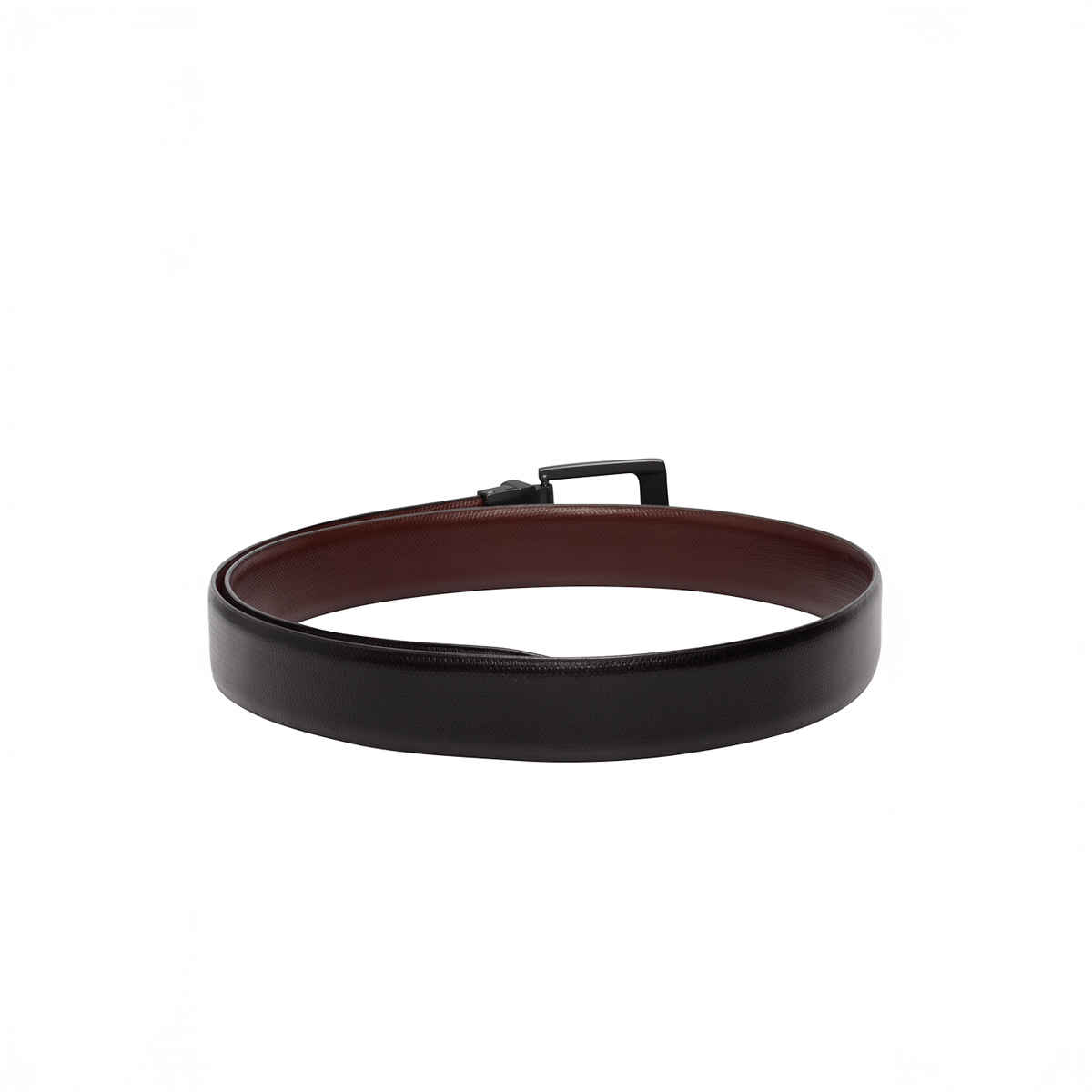 Teakwood Men's Solid Leather Reversible Belt | Black and Brown - 34 Inches